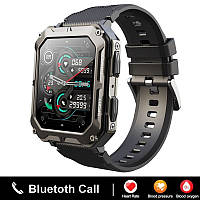 Розумний смарт годинник тактичний із дзвінком водонепроникний Smart Watch Modfit C20 Pro з українською мовою