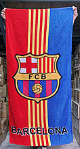 Пляжний рушник ФК "Барселона" з логотипом улюбленого футбольного клубу