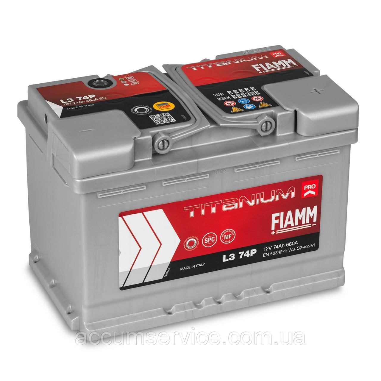 Акумулятор FIAMM TITANIUM PRO L3 74P