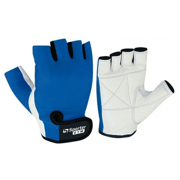 Sporter Рукавички жіночі (MFG-208.4 A) - White/Blue Розмір М