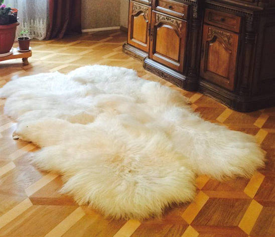 Килим зі шкур ангорської вівці I Шкура ангорської вівці I Вовна ангорської вівці, фото 1
