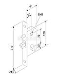 Замок для відкатних воріт 129P Rolling Center (IBFM 447S), Італія, фото 8