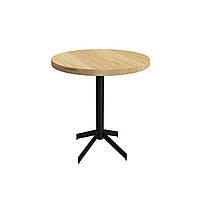 Круглый стол для кафе из ясеня "Серия 8" ножка металл D700 мм