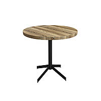Круглый стол для кафе из ясеня "Серия 8" ножка металл D800 мм