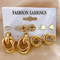 Набор бижутерия серьги из медицинской стали TRENDY Earrings 54045