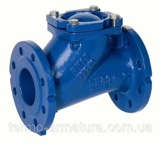 Клапан зворотний фланцевий кульовий Genebre DN 80 PN 16 (чавун GGG40)