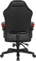 Анатомічне геймерське крісло Defender Master поліуретанове (Чорно-червоне), фото 5