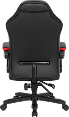 Анатомічне геймерське крісло Defender Master поліуретанове (Чорно-червоне), фото 3