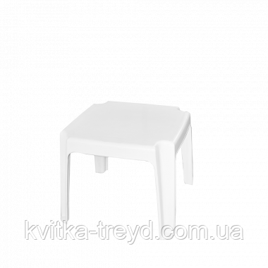 Столик для шезлонгу білий, фото 1