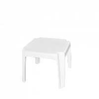 Столик для шезлонгу білий