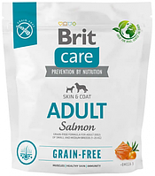 Сухой корм для собак малых и средних пород Brit Care Dog Grain-free Adult беззерновой | (лосось) 1 кг