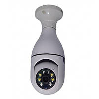 Камера для наблюдения, камера-лампочка с поворотным механизмом CAM L1 E27 WIFI IP 360/90, камера Белая