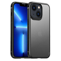 Протиударний бампер чохол Primolux Transparent для смартфона Apple iPhone 15 Plus - Black