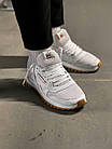 Чоловічі кросівки Reebok Classic White сітка/шкіра Рибок Класик білі весняні літні, фото 8