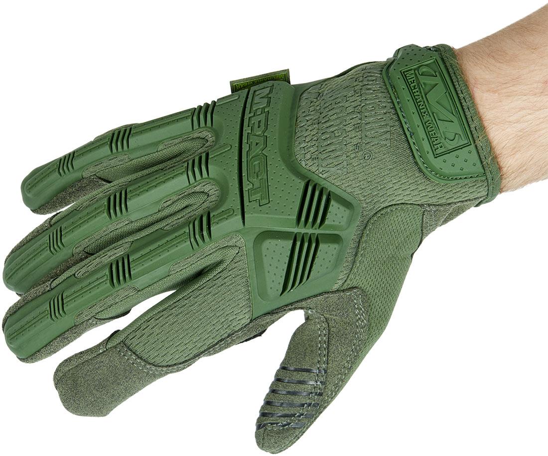 Рукавички Mechanix M-Pact. розмір M. оливково-зелений