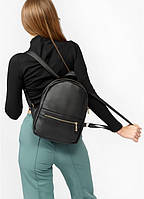 Lb Женский модный городской рюкзак из экокожи Самбег Принс BPG черный практичный маленький мини стильный