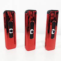 Зажигалка электрическая, электронная зажигалка спиральная подарочная, сенсорная USB. AK-358 Цвет: красный