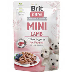 Brit care Mini puppy pouch Lamb Вологий корм для цуценят філе в соусі з ягня 85 г