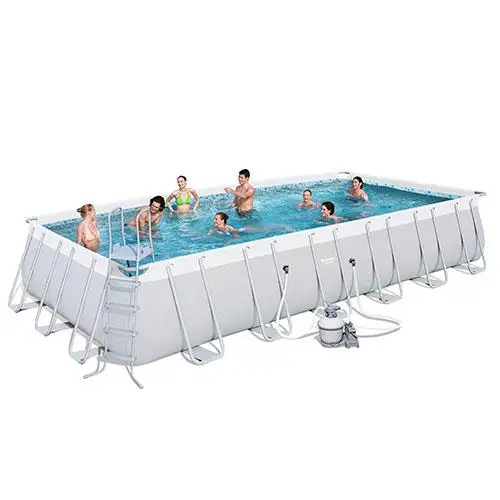 Каркасний басейн Bestway 56475, 732 х 366 х 132 см, прямокутний, сімейний