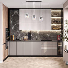 Чорна люстра на три прозорих кулі (56-PR150F-3 BK+CL (500)), фото 4