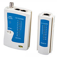 Кабельний тестер Kingda KD-CT006 RJ11/RJ12/RJ45/COAXIAL Білий