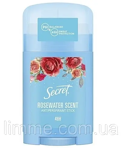 Кремовий дезодорант антиперспірант Secret Rosewater Scent 40 ml.