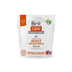 Brit Care Dog Hypoallergenic Adult Medium Breed Корм для собак середніх порід гіпоалергенний з ягням, 1 кг