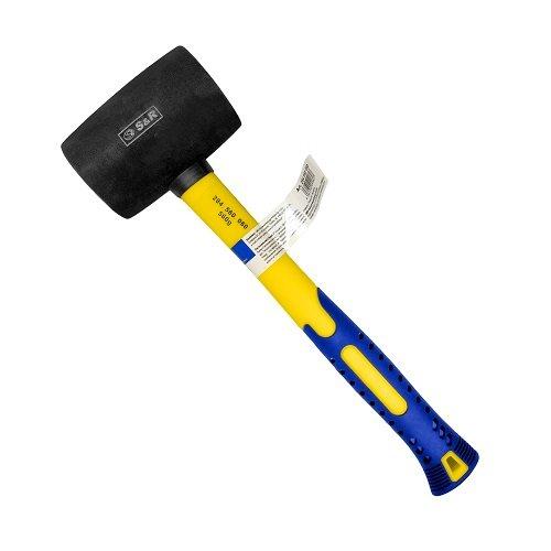 Молоток гумовий S&R 60 ммх560г чорний