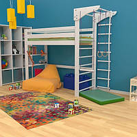 Ліжко горище зі шведською стінкою