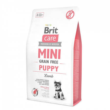 Brit care GF Mini Puppy Lamb Сухий корм для цуценят дрібних порід, ягня 2кг, фото 1