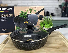Сковорода глибока RINGEL Koriander 24 см RG-1107-24 з кришкою