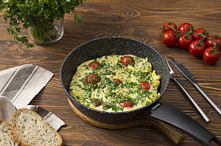 Сковорода глибока RINGEL Koriander 22 см RG-1107-22 з кришкою, фото 3