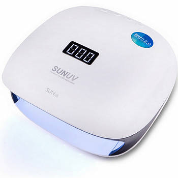 UV+LED Лампа для манікюру, 48 Вт, Оригінал SUN 4S, Чорна / Настільна лампа для сушіння нігтів