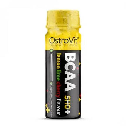 Комплекс амінокислот OstroVit, BCAA Shot 80 ml (Lemon Lime Cherry), фото 3
