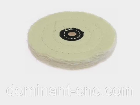 Муслінове, біле полірувальне коло 100 мм