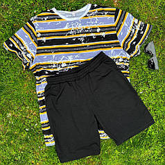 Комплект чоловічої футболки та шорти, літній повсякденний, літній, бавовна asos L 50