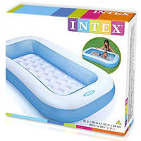 Детский прямоугольный надувной бассейн Intex 166 х 100 х 28 см