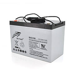 Акумуляторна батарея AGM RITAR RA12-100S, Gray Case, 12V 100.0Ah ( 307 x 169 x 215 ) Q1