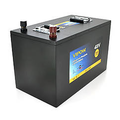 Акумуляторна батарея Vipow LiFePO4 51,2V 100Ah з вбудованою ВМS платою 80A (310*350*390)