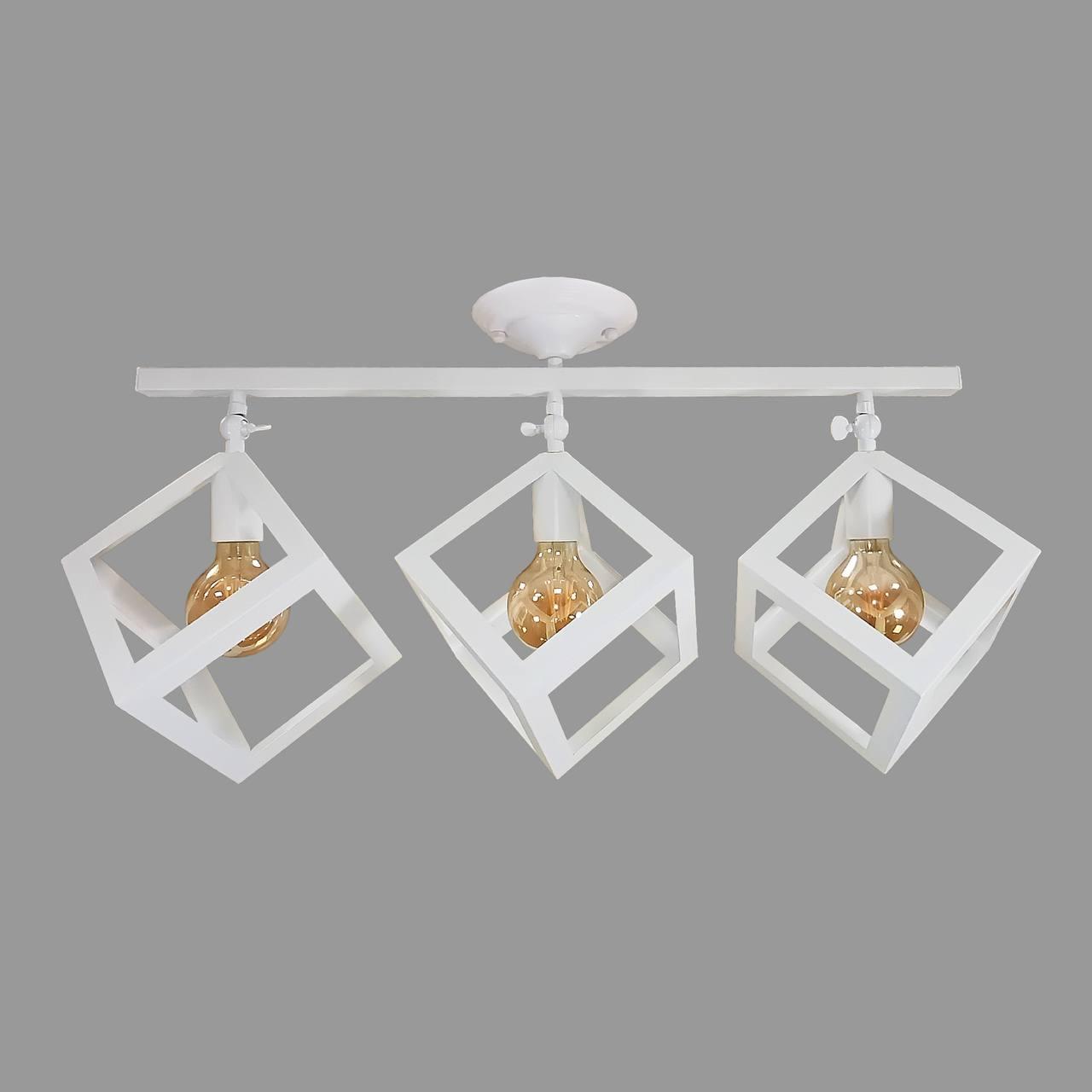 Стельова біла люстра Пірамідки (56-XPR160F-3 WH)