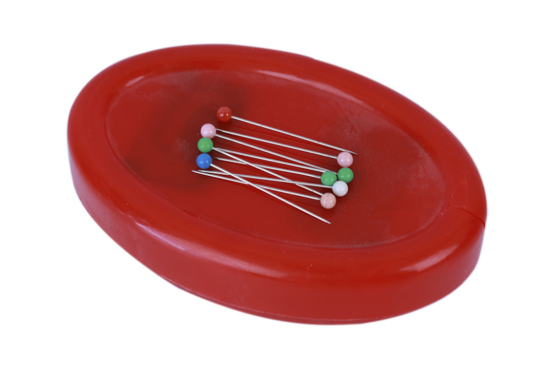 Гольниця магнітна пластикова овальная, красная, фото 1