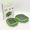 Друшляк складний Leach basket DL193, Зелений / Силіконовий друшляк трансформер для овочів та фруктів, фото 10
