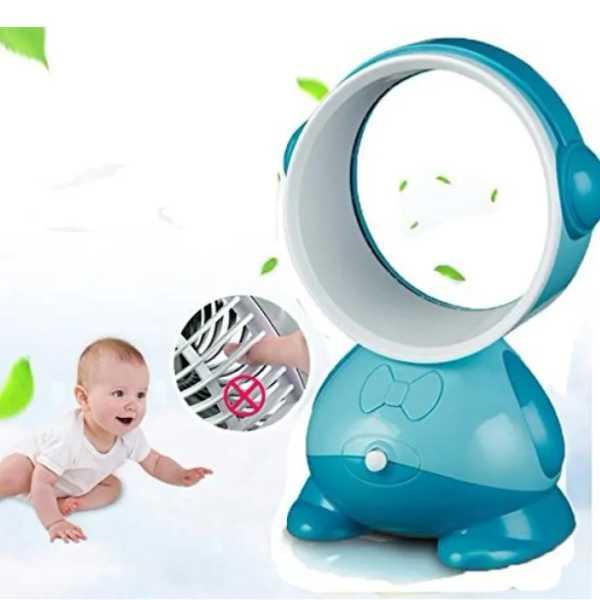 Настільний мінівентилятор USB Bladeless Fan 483 Блакитний, фото 1