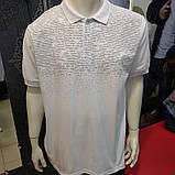 Чоловіча біла футболка поло Батал, фото 2