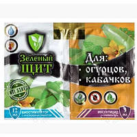 Інсектицид "Зелений щит" для огірків, кабачків 12мл+3мл" з фунгіцидом, прилипачем
