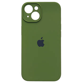 Чохол Silicone Full Camera для Apple iPhone 14 Plus Army Green