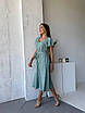 Жіноче літнє плаття міді в горошок, фото 5
