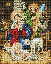 Картина зі страз ColorArt Різдво Ісуса (CLR-PSP103) 40 х 50 см (На підрамнику)