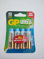 Батарейка GP Ultra +  1,5 V LR6 AA (упак. 4шт)лужна