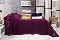 Махрове бамбукове покривало/простирадло Belizza Purple 200×220 см